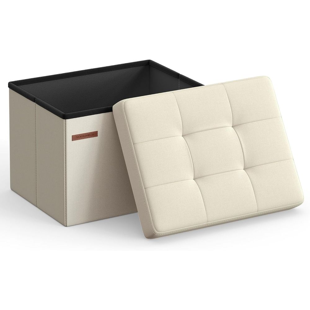 Office Stool - Pouf contenitore compatto, poggiapiedi, 12,2 x