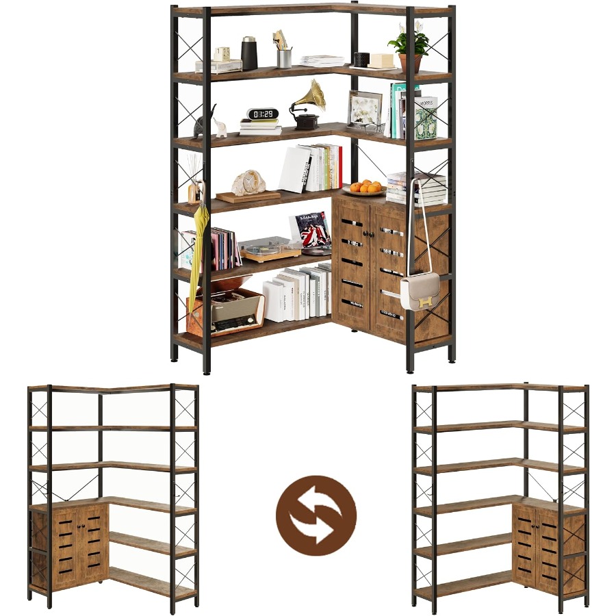 Libreria angolare a 6 ripiani  - Bookshelf recensione e prezzo
