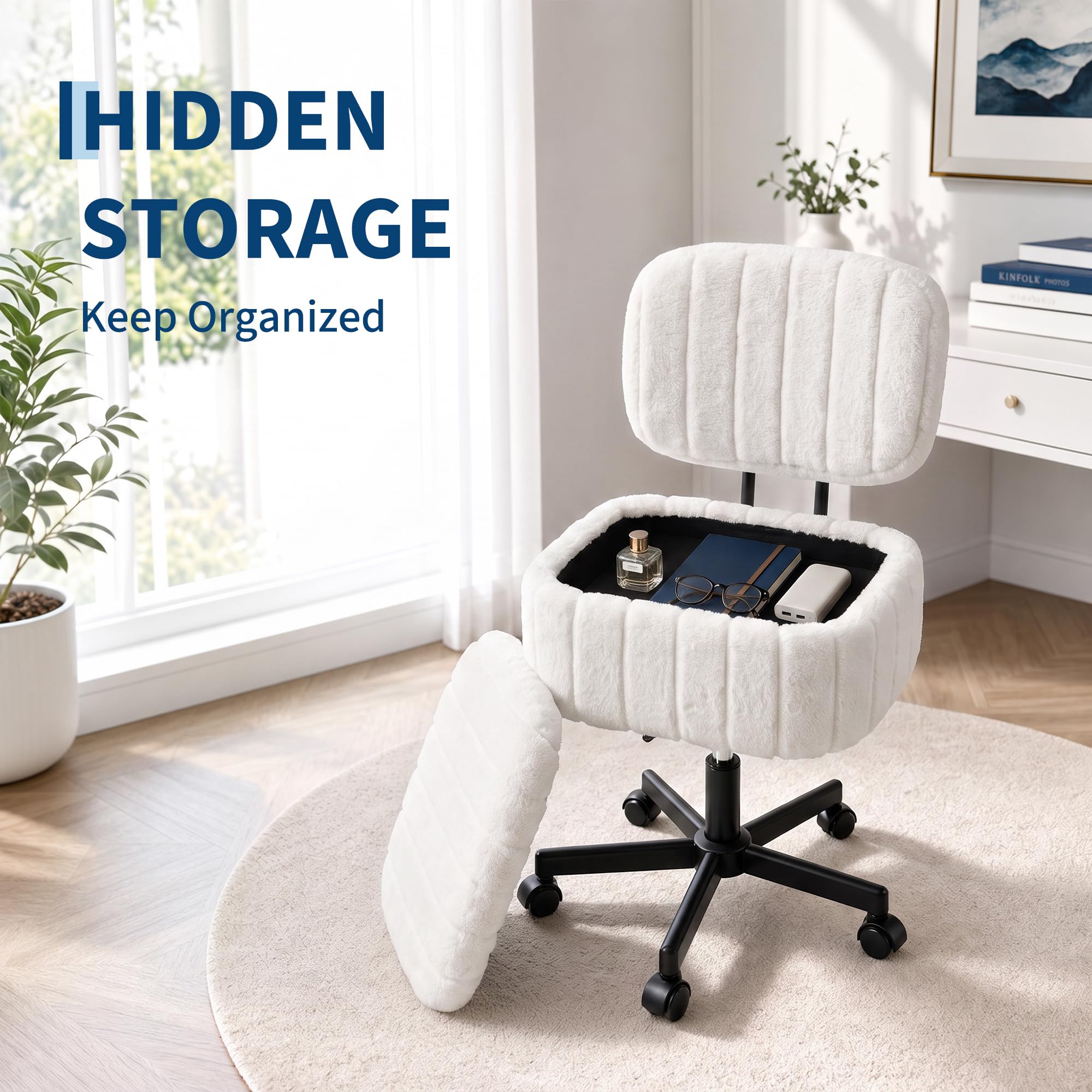 Sedia da toeletta con vano por - Office Stool recensione e prezzo