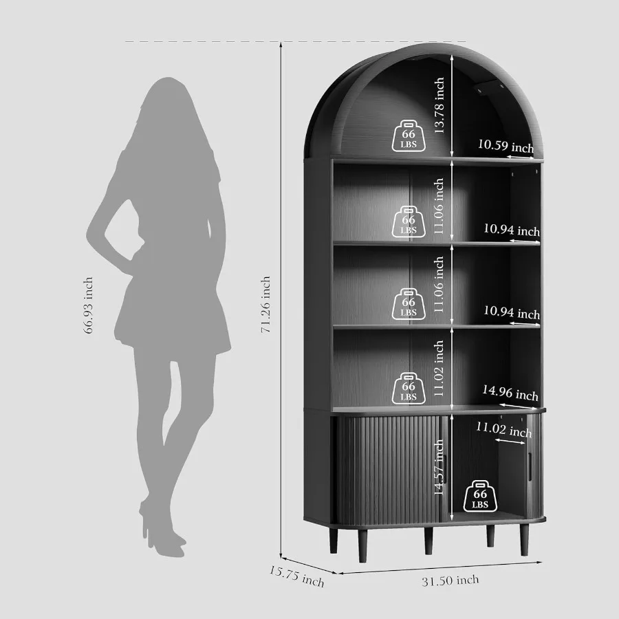 Libreria ad arco alta 71 cm pe - Bookshelf recensione e prezzo